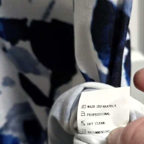 Blue and White Comfy and Beautiful Dress - Picture 3 of 5